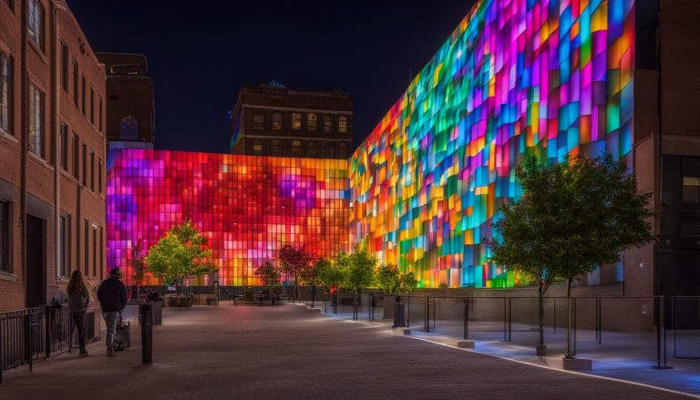 LED wall in Lowell