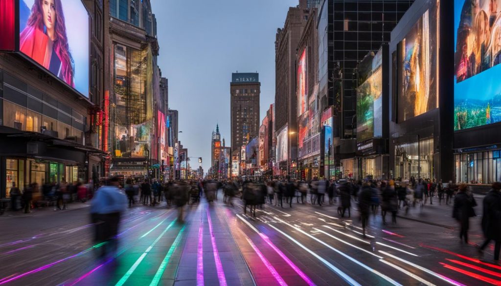 LED wall in Newark