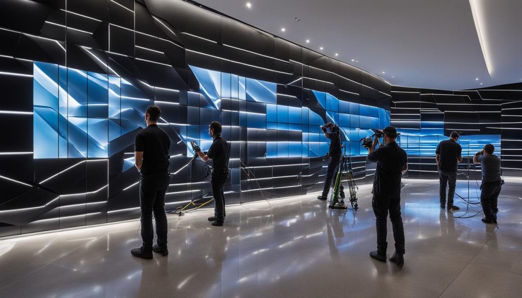 LED wall installation services