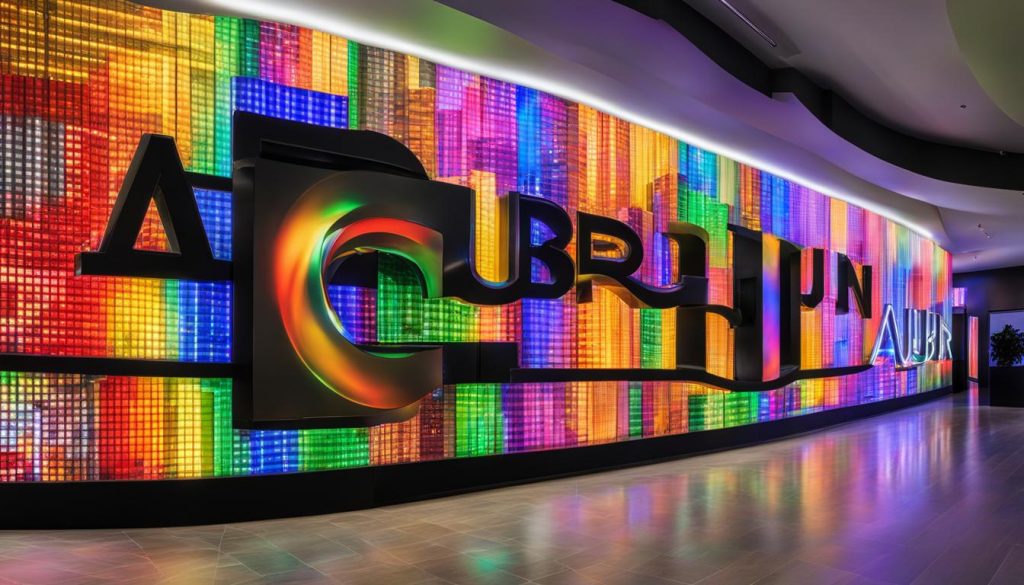 LED wall signage