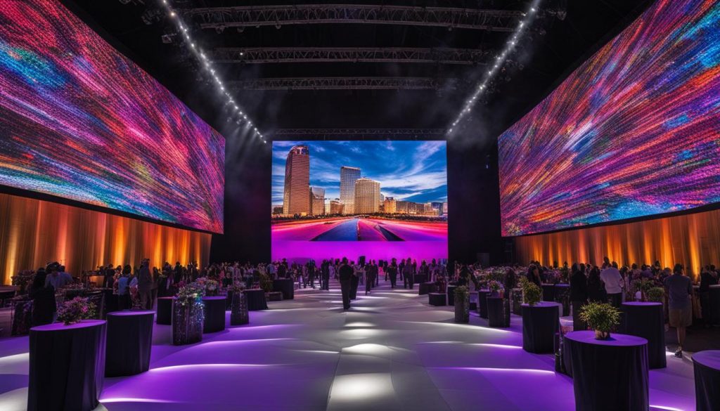 LED wall solutions for events