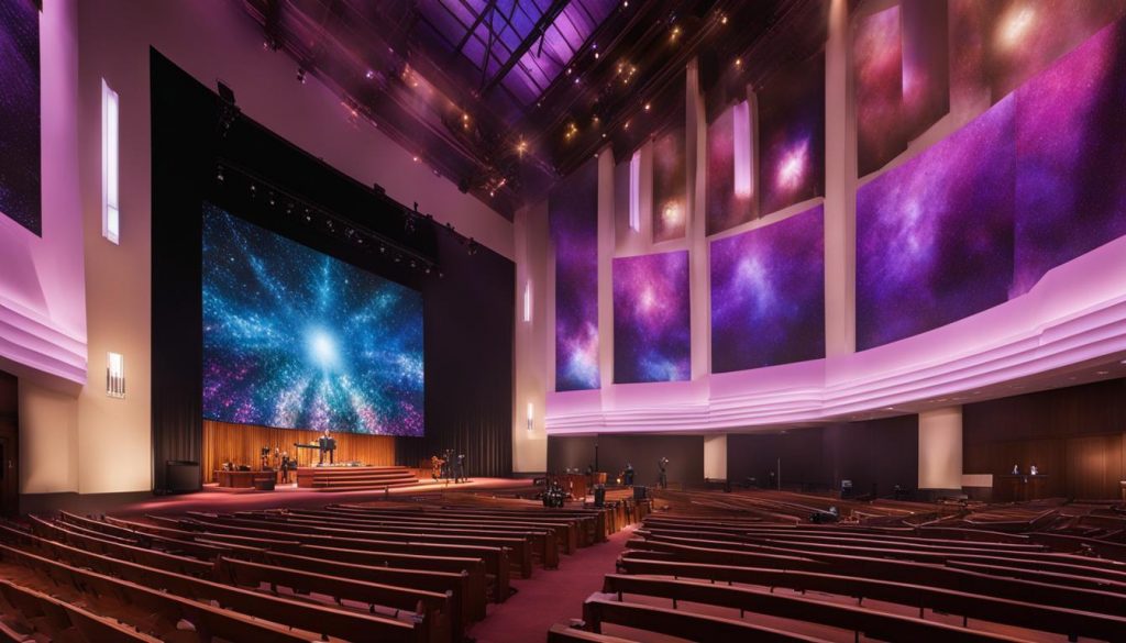 LED walls for transforming worship experiences