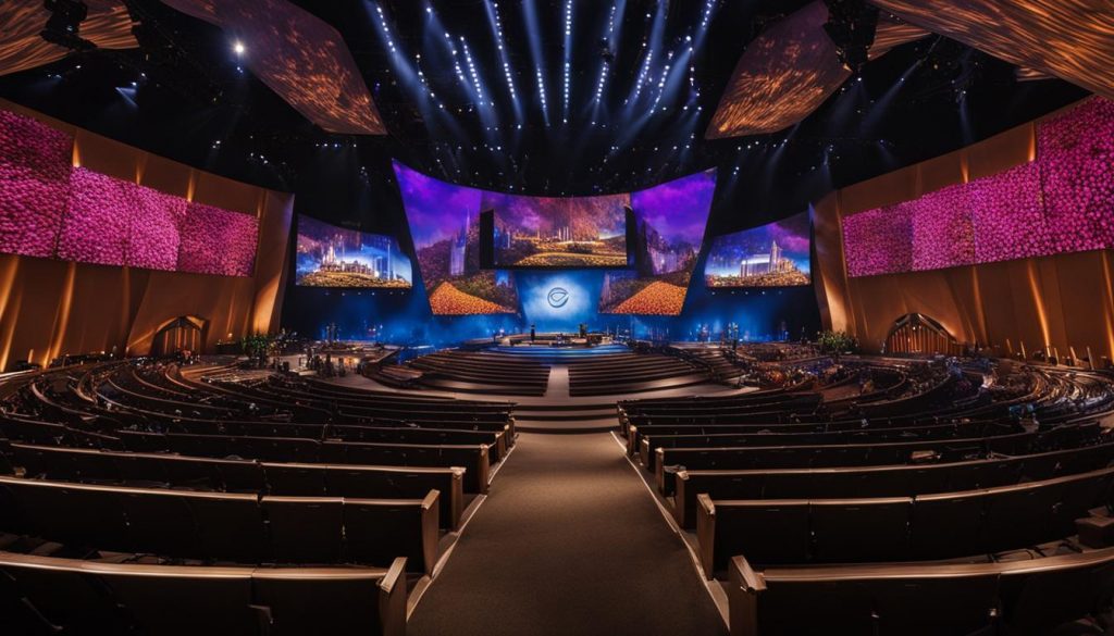 Lakewood church LED screen