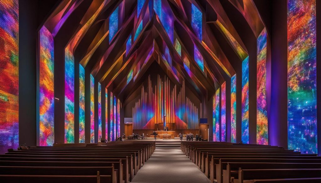 Large LED Wall for Church in Petersburg