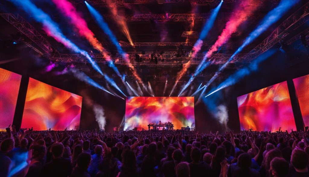 Large LED displays for impactful events