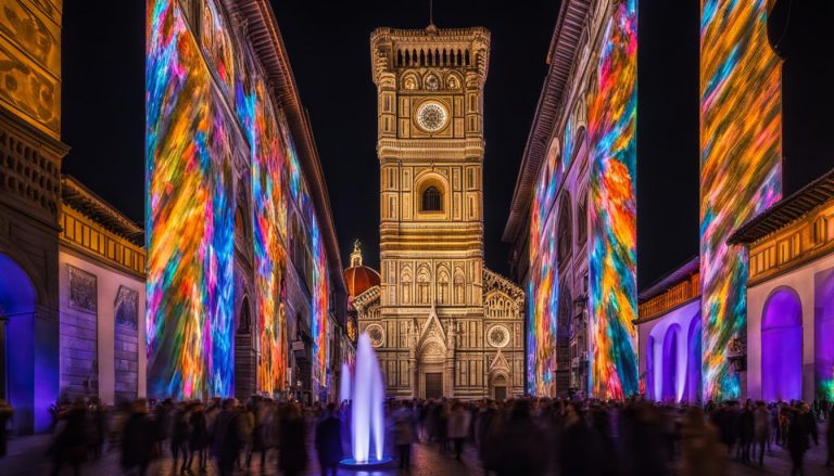 Large LED wall system in Florence