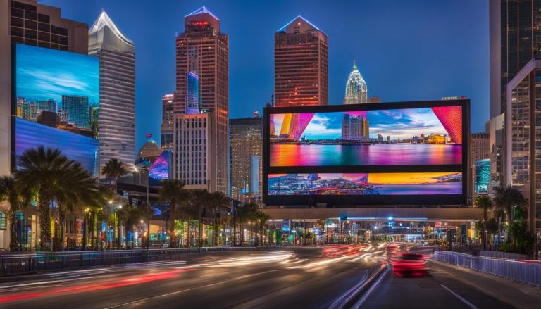 Large LED wall system in Jacksonville