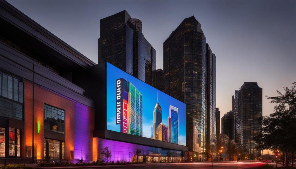 Outdoor Advertising with LED Walls