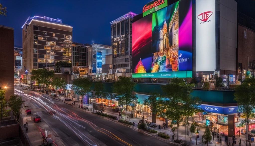 Outdoor LED display in Greenville