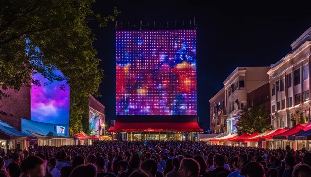 Outdoor LED screen for events