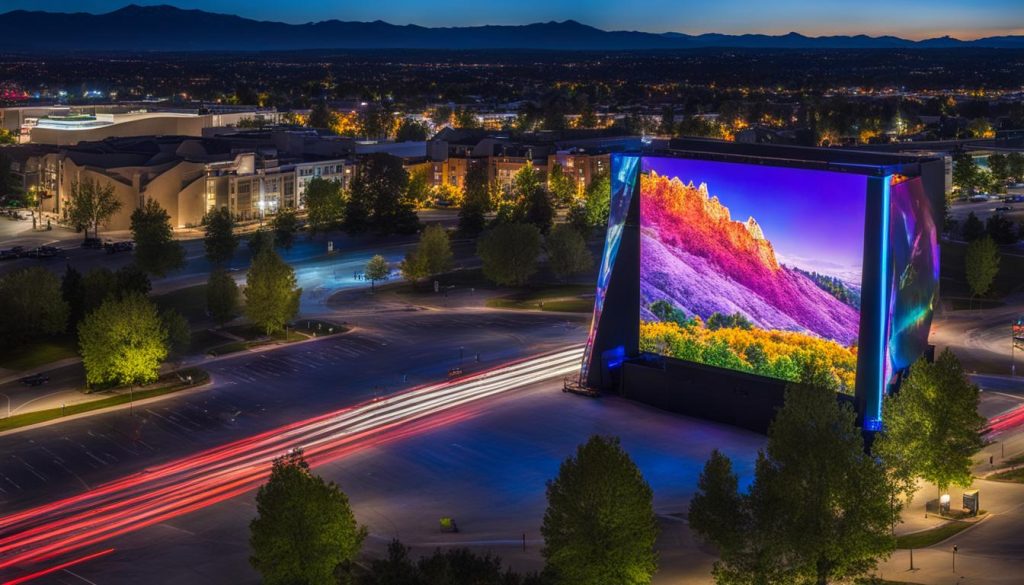 Outdoor LED screen in Arvada