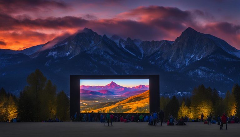 Outdoor LED screen in Boulder