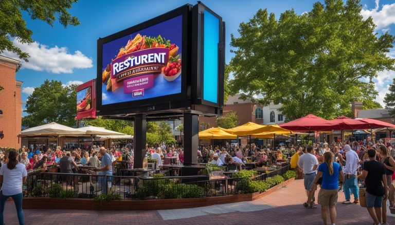 Outdoor LED screen in Cary