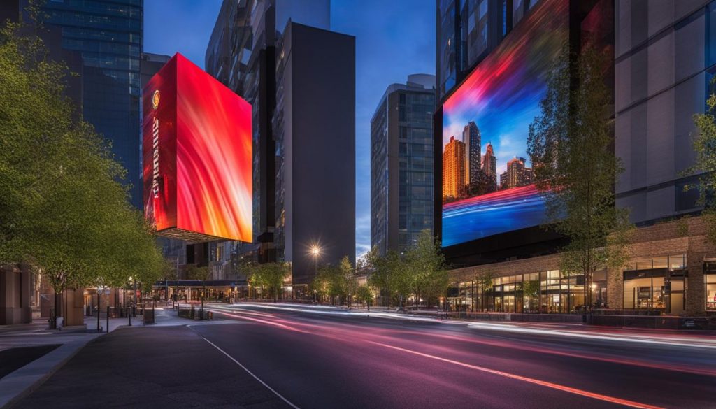 Outdoor LED screen in Centennial