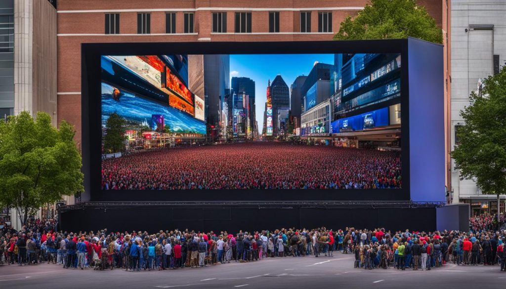 Outdoor LED screen in Champaign