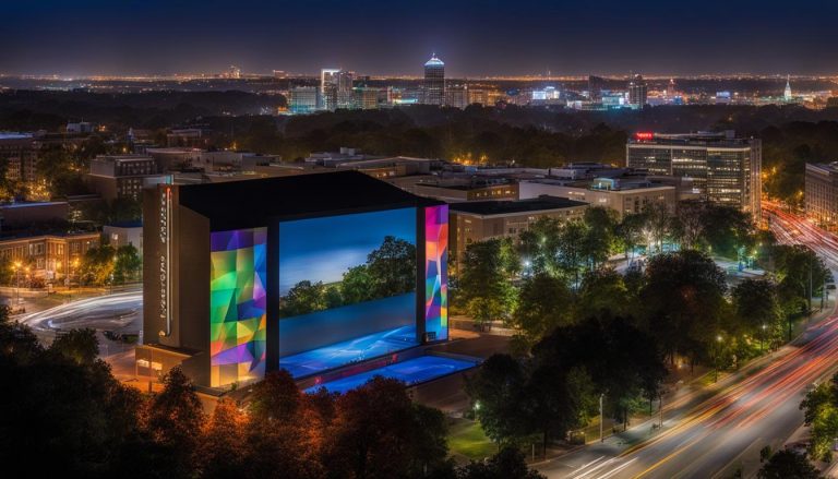 Outdoor LED screen in Chapel Hill