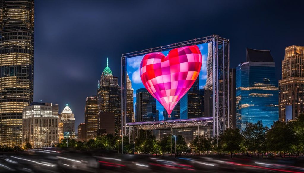 Outdoor LED screen in Charlotte