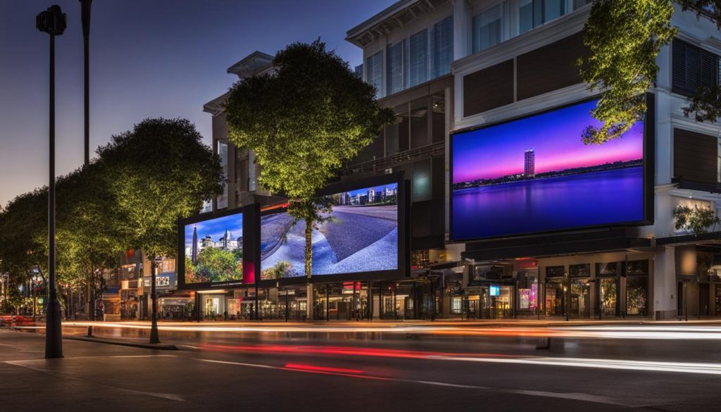 Outdoor LED screen in Daphne