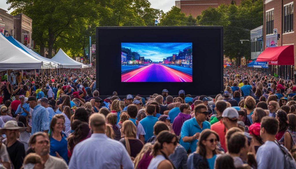 Outdoor LED screen in Decatur