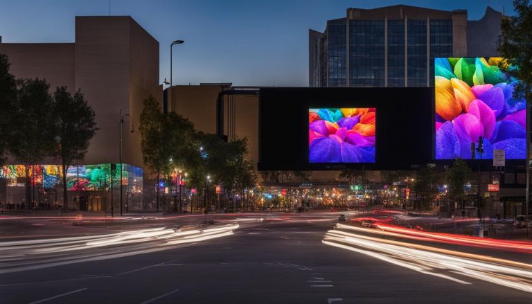 Outdoor LED screen in Des Plaines