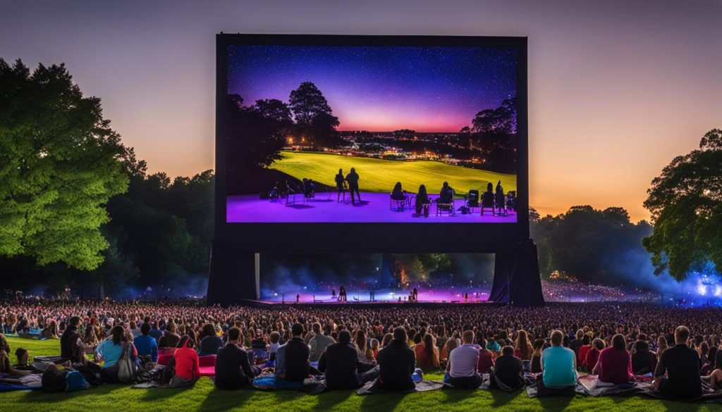 Outdoor LED screen in Durham