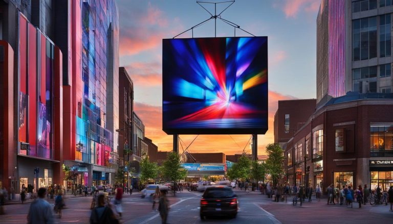 Outdoor LED screen in Fayetteville