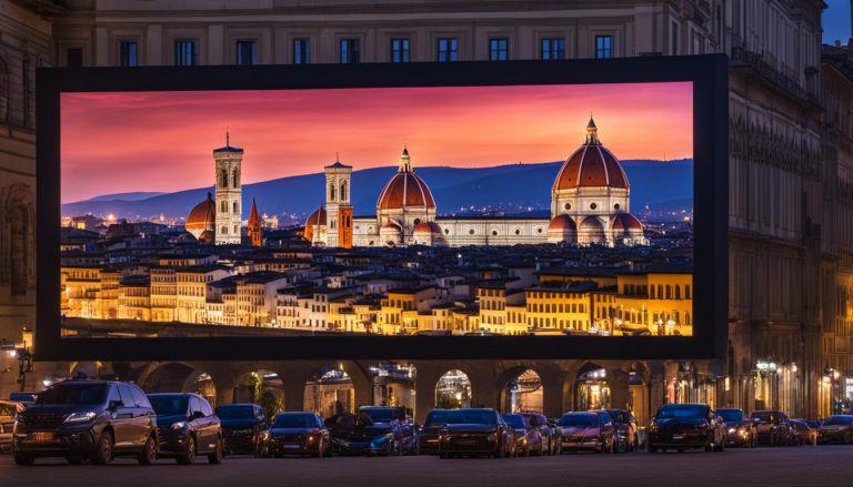 Outdoor LED screen in Florence