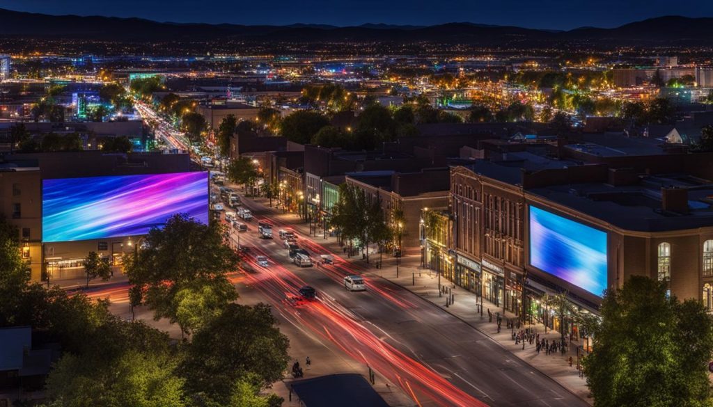 Outdoor LED screen in Fort Collins