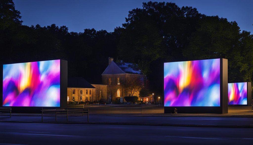 Outdoor LED screen in Fredericksburg