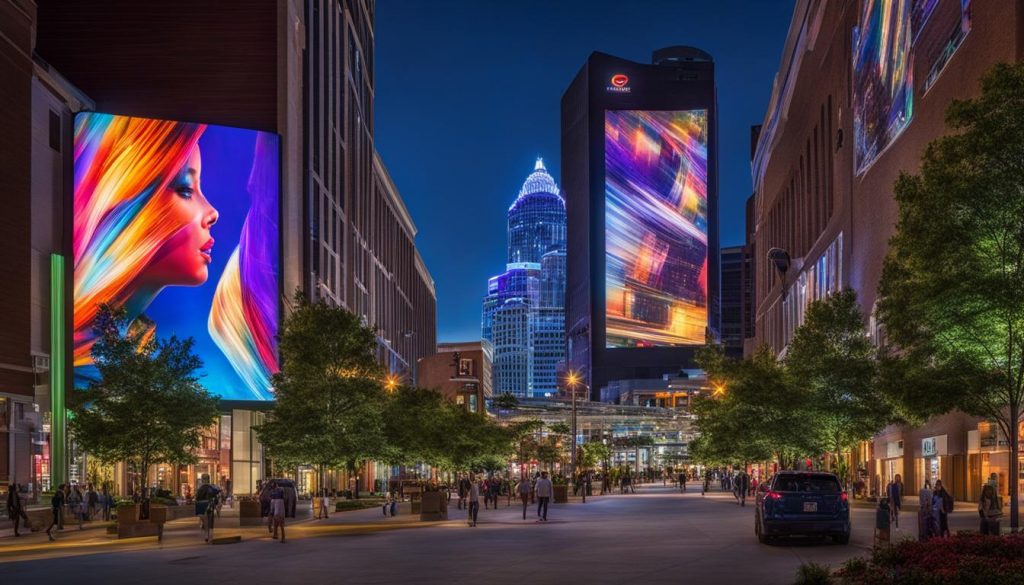 Outdoor LED screen in Greenville