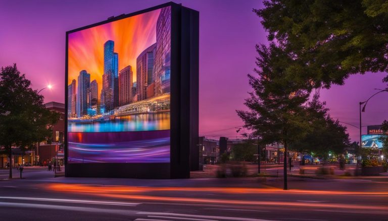 Outdoor LED screen in Herndon