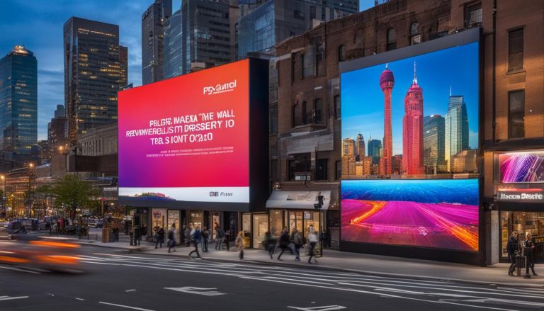 Outdoor LED screen in Jersey City