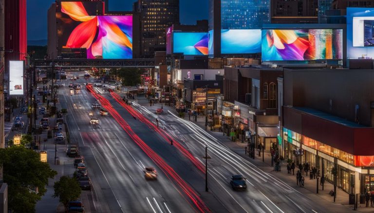 Outdoor LED screen in Lawrence