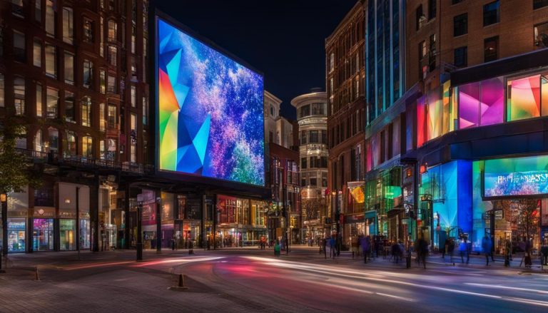 Outdoor LED screen in Lowell