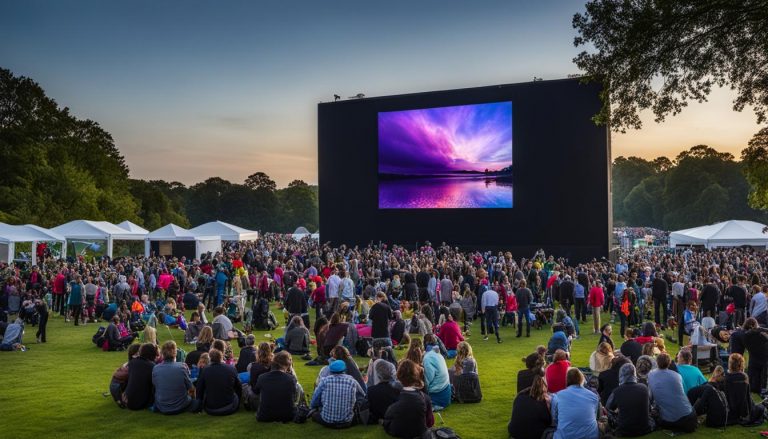 Outdoor LED screen in Norfolk