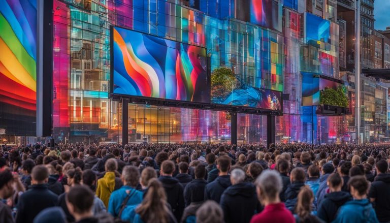 Outdoor LED screen in Plymouth