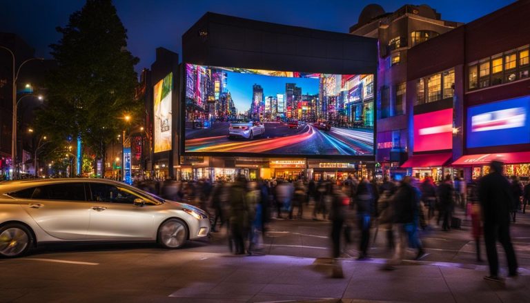 Outdoor LED screen in Quincy