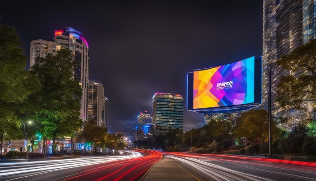 Outdoor LED screen in Sandy Springs