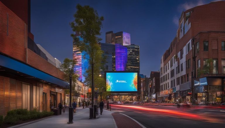 Outdoor LED screen in Somerville