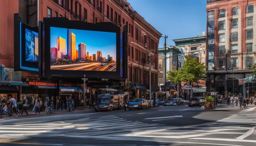 Outdoor LED screen in Union City