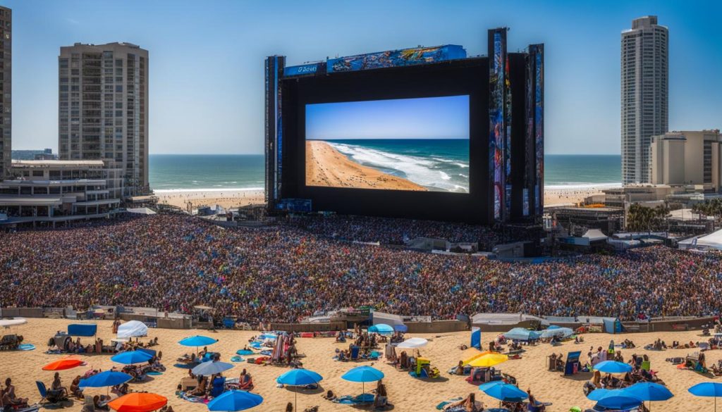 Outdoor LED screen in Virginia Beach