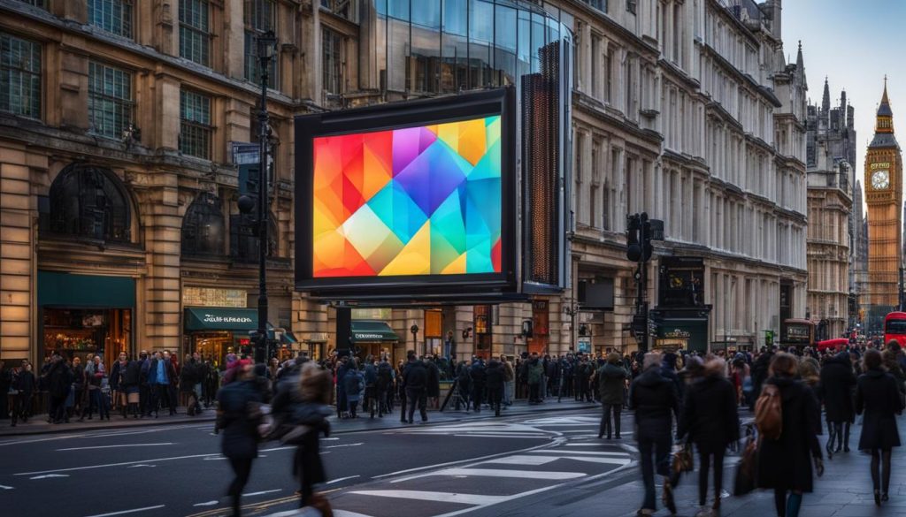 Outdoor LED screen in Westminster