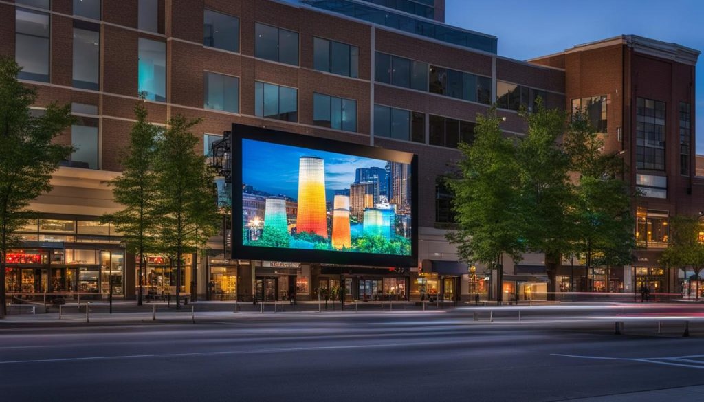 Outdoor LED screen in Wheaton