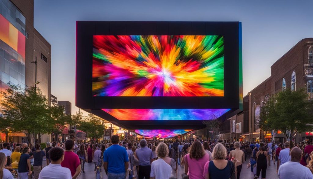 Outdoor LED screen in Wilmington