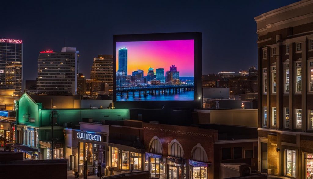 Outdoor LED screen in Wilmington