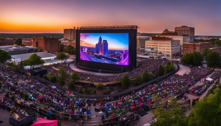 Outdoor LED screen in Winston-Salem