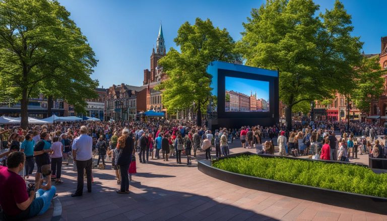 Outdoor LED screen in Worcester