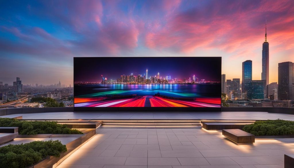 Outdoor LED video wall