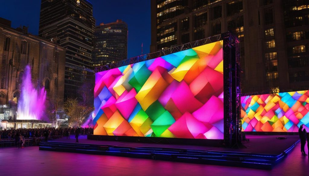 Outdoor LED wall