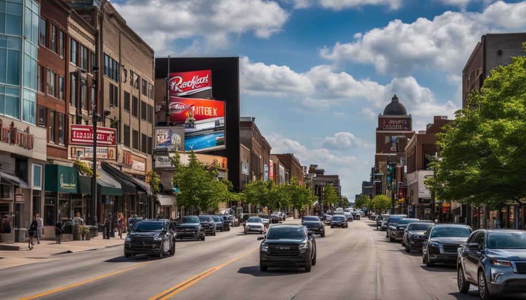 Outdoor digital signage in Rockford